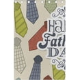 thumbnail image 4 of Coolnut Fathers Day Beige Background Thermal Insulated Blackout Grommet Printed Window Curtain - 84x55 in - 100% Polyester 2 Panels, Stitchingstyles, 4 of 6