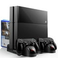 thumbnail image 1 of PS4 Stand Cooling Fan Station for Playstation 4/PS4 Slim/PS4 Pro, PS4 Pro Vertical Stand with 12 Game Slots, 1 of 5