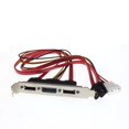 thumbnail image 1 of PC DIY SATA to ESATA and 4Pin IDE Molex Power PCI Bracket Slot Cable Full-Height Profile for External Hard Drive, 1 of 6