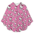 thumbnail image 2 of Hello Kitty Kids Wearable Blanket Flannel Poncho Warm Cozy Shawl Blanket, Plush Cape Wrap for Boys Girls, 2 of 7