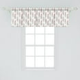 thumbnail image 2 of Ambesonne Feather Window Valance, Hippie Color Boho Plumage, 42" x 18", Dark Coral and Seafoam, 2 of 3