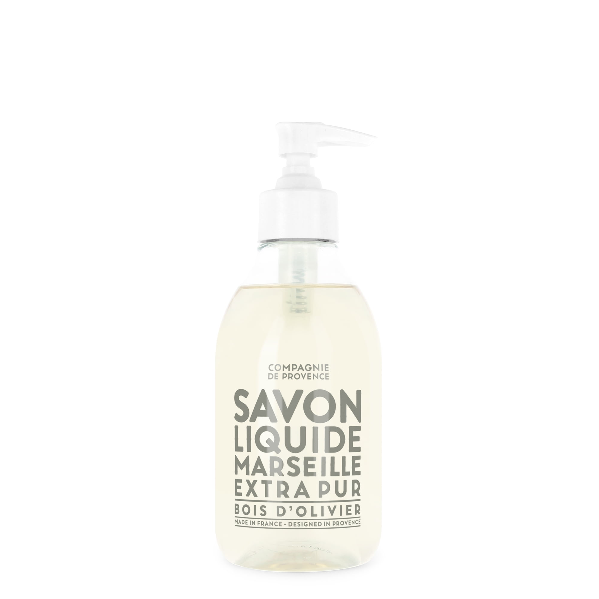 Compagnie de Provence Savon de Marseille Extra Pure Liquid Soap - Olive Wood - 10 Fl Oz Plastic Pump Bottle