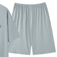 thumbnail image 3 of 2 Piece Pajamas Set for Men Soft Cotton Breathable Comfortable Summer Pjs Shorts Sleepwear Homewear Suits, 3 of 3