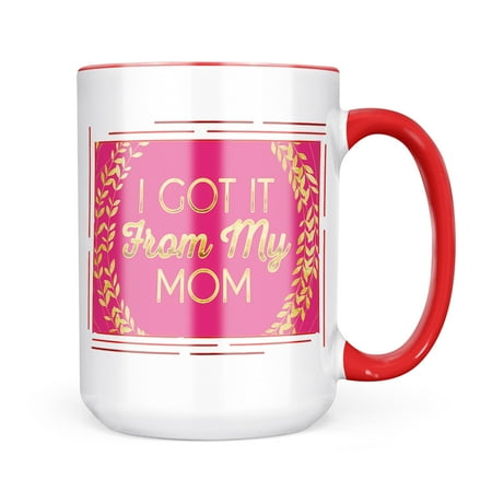 

Christmas Cookie Tin I Got It From My Mom Mother s Day Hot Pink and Gold Leaf Circle Mug gift for Coffee Tea lovers