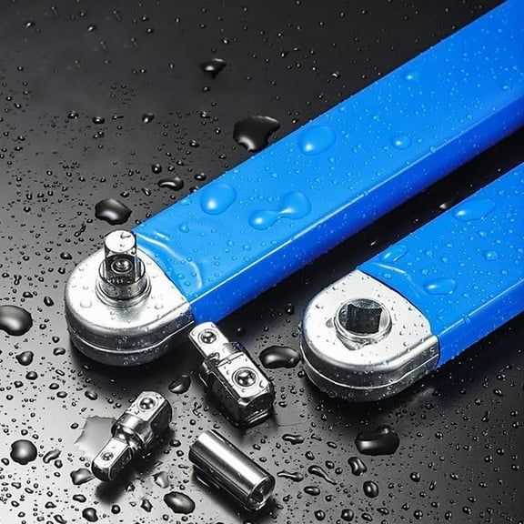 Offset Extension Wrench Multifunctional Impact Ready With 1/2", 1/4" And 3/8" Drive Adapters Torque Wrench Ratchet Tight Reach Extension Set