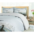thumbnail image 5 of Ambesonne Goose Duvet Cover Sets, Birdies Migrating by the Pond, 2-Queen, Pale Blue Dark Grey, 5 of 7