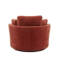 thumbnail image 5 of Swivel Accent Barrel Chair with Pillows Round Sofa ArmChair Club Chair Terracotta, 5 of 5