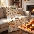 thumbnail image 4 of WDOBM Soft Blanket, Plush Blanket, Reindeer Snowman Christmas Flannel Throw Blanket, Pumpkin Blanket, Static Resistant Blanket for Sofa Throw Blanket, 4 of 7