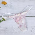 thumbnail image 2 of Gibobby Bragas elásticas para mujer Bragas con estampado mujer, Tanga, colores opcionales, lencería Sexy, Tanga, calzoncillos con espalda en T, bragas cómodas suaves tiro bajo （Rosa， L), 2 of 4
