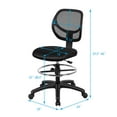 thumbnail image 2 of Gymax Mesh Drafting Chair Mid Back Office Chair Adjustable Height w/Footrest Armless, 2 of 10