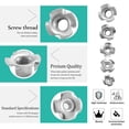 thumbnail image 3 of Multifunctional 90PCS Captive T Nut Socket Screws Kits Assortment With Transparent Box Rustproof Metal For, 3 of 8
