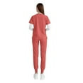 thumbnail image 3 of FrzhBrz Solid Scrub Set for Women Plus Size Jogger Pant and V-Neck Top Cozy Fit Scrubs Set with Pockets, 3 of 3
