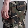 thumbnail image 4 of IROINNID Discount Cargo Shorts for Men Camouflage Work Shorts Multiple Pockets Straight Tube Five Piece Pants Beach Vacation Shorts,Olive Green, 4 of 6