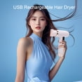 thumbnail image 4 of Secador De Pelo Inalámbrico, Secador De Pelo De Alta Velocidad De 200 W 100000 RPM Para Mujeres, Secador De Pelo Silencioso Portátil Profesional Para El Apartamento De La, 4 of 7