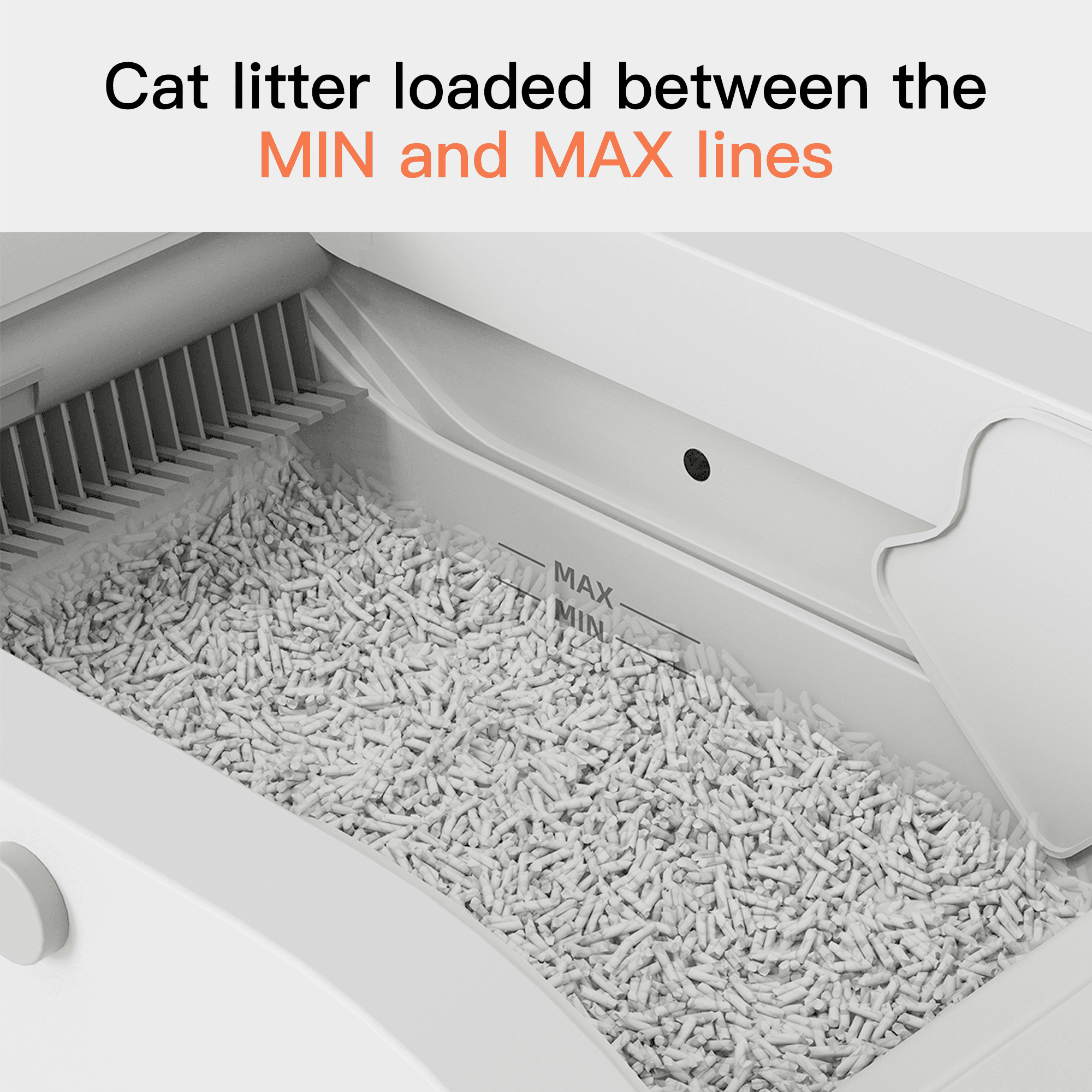 Self-Cleaning Automatic Cat Litter Box with Wide Opening, Smart Electric Cat Toilet with WiFi App Control and Sensor Detection, Enclosed Washroom Furniture for Multiple Cats, Cream White