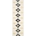 thumbnail image 3 of SAFAVIEH Soho Daven Southwestern Wool Area Rug, Ivory/Dark Grey, 2' x 3', 3 of 8