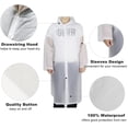 thumbnail image 4 of Portable Eva Raincoats For Adults, Reusable Rain Ponchos With Hoods And Sleeves Lightweight Raincoats, 2 Pack, 4 of 5