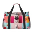 thumbnail image 1 of Disketp Colorful Dog Cat Collage Bolsa de Viaje Tipo Duffle, Bolso de Mano para Fin de Semana para Mujer, Bolsa de Gimnasio Ligera para Hombre, Esencial para Viajes, 1 of 7
