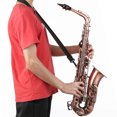 thumbnail image 4 of Saxofón Irfora Muslady Saxofón Rojo Antiguo E-flat Material de latón con estuche de transporte Paño de limpieza Cepillo Correa para saxofón Boquilla Irfora Saxofón, 4 of 7