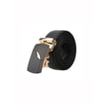 thumbnail image 1 of CINTURÓN DE CUERO DE NEGOCIO PARA HOMBRES CON HEBILLA AUTOMÁTICA INSPIRADA EN CHIC, DORADO EN FORMA DE X, TAMAÑO 53 1/8-55 7/8, 1 of 7