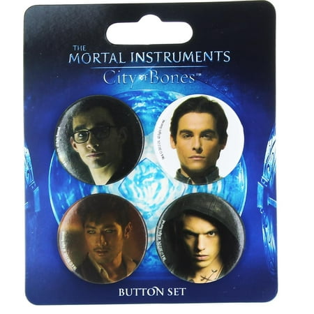 - The Mortal Instruments City of Bones 4-Piece Button Set