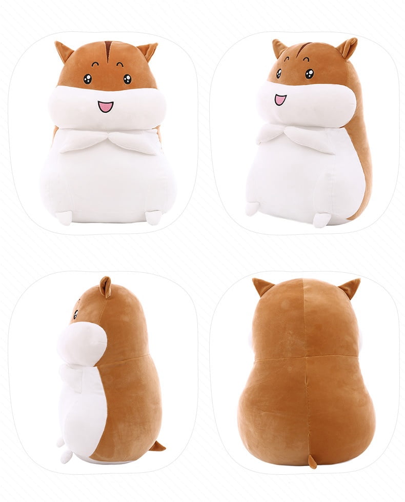 Plush Hamster Stuffed Animal Pillow Soft Cute Plush Toy Gift Decor Cozy Cushion