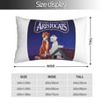 thumbnail image 4 of Fundas de almohada de Los Aristogatos, fundas de almohada mullidas súper suaves y acogedoras con cremallera, 20 x 30 pulgadas, dormitorio, sofá, sillón, funda de almohada para todas las estaciones, 4 of 8