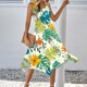 thumbnail image 4 of Una Línea Vestidos de Verano para las Mujeres 2025 Impresión Bolsillos Vestido de Camiseta, Cuello Redondo Vestido de Playa sin Mangas, 4 of 8