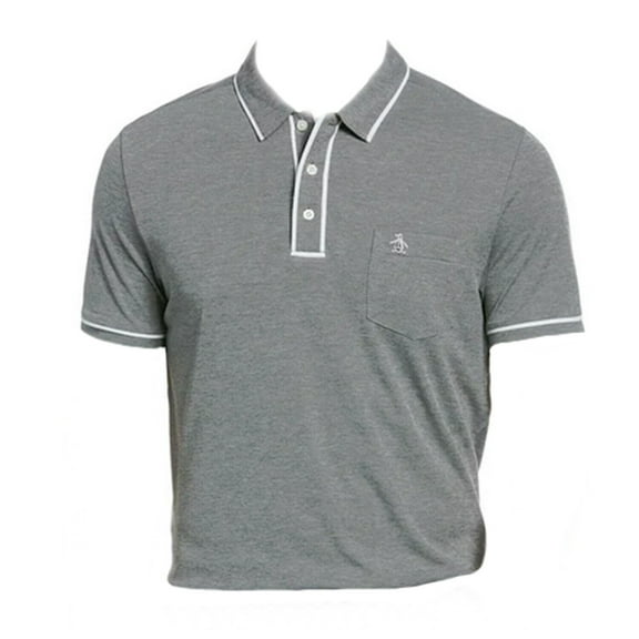NEW Original Penguin The Performance Earl Asphalt Golf Polo/Shirt Men's Large (L)