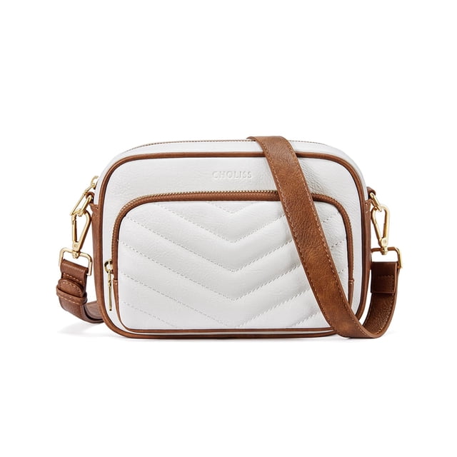 Bandolera CHOLISS, bolso de viaje acolchado RFID de piel vegana