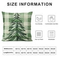 thumbnail image 5 of Watercolor Pillow Covers Inch Green Black White Buffalo Plaid Decorative Pillow Cases Xmas Holiday Square Throw Pillows Set of Home Decor For Sofa Couch Bedroom Porch Outdoor, 5 of 5