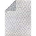 thumbnail image 2 of Exquisite Rugs Giorgio Reversible Indoor/Outdoor Handmade Flatweave P.E.T. Yarn Gray/Ivory Area Rug, 2 of 15