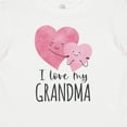 thumbnail image 4 of Inktastic I Love My Grandma Two Hugging Hearts Boys or Girls Baby T-Shirt, 4 of 5