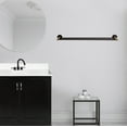 thumbnail image 5 of Design House Kelton Wall Mounted 24" Double Towel Bar, Matte Black/Satin Gold, 5 of 11