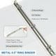 thumbnail image 3 of Anillo redondo Binder SUQJOY de 3 anillos de 1/2 pulgada con 2 bolsillos, paquete de 12, 3 of 7