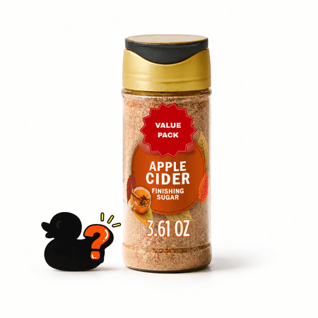 Apple Cider Finishing Sugar Gift Set 3.61 oz with Assorted Rubber Duck