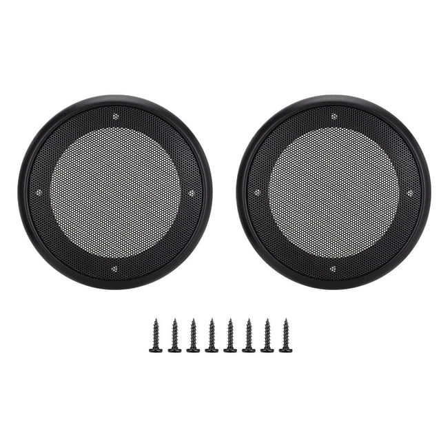 uds. Cubiertas de altavoz de Audio de Metal de 4 pulgadas cubierta protectora decorativa de malla circular negro + negro