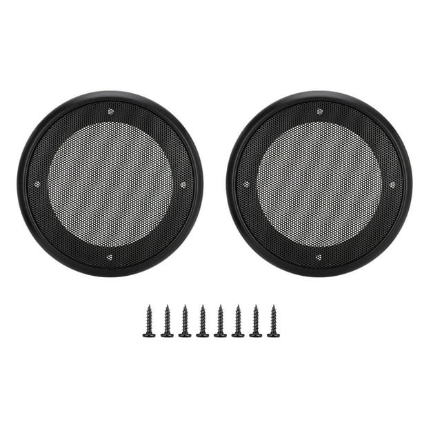 uds. Cubiertas de altavoz de Audio de Metal de 4 pulgadas cubierta protectora decorativa de malla circular negro + negro