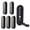 Black, variant on Giaone Pack of 6 Space Saving Foldable Hook for Hide Mounting on Door Alloy Hook for Home Use