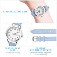 thumbnail image 4 of Moda casual reloj impermeable reloj de cuarzo mujer niñas correa de cuero reloj muñeca reloj decorativo reloj, 4 of 7