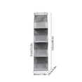 thumbnail image 3 of Over the Door Organizer, 4 Tier Hanging Storage with Mesh Pockets for Small Items and Supplies, 3 of 6