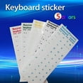 thumbnail image 2 of Super Durable Russian Keyboard Stickers Alphabet Waterproof For Laptop Pc 2pcs——yellow, 2 of 5