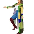 thumbnail image 2 of Babysbule Womens Cardigans Women's Casual Patchwork Printed Blouse Cardigan Long Sleeve Tops Coat Women's Top Blouse, 2 of 8