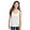 White, variant on District Women's Junior CVC Racerback Tank Top