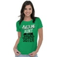 thumbnail image 4 of Best Awesome Crazy Sister Cute Funny Womens Slim Fit Graphic Tee Brisco Brands S, 4 of 5