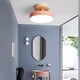 thumbnail image 3 of Lámpara de techo LED de madera nórdica para interiores, cocina, sala de estar, baño, color rosa, 3 of 3