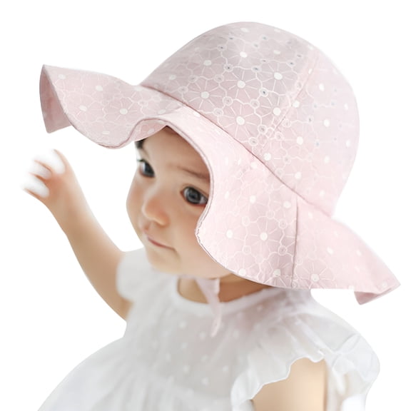 TELOLY Baby Girls Toddler Infant Outdoor Bucket Sun Hat Beach Bonnet Cap Hats