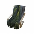 thumbnail image 4 of Mountain Soft Flannel Fleece Blanket, Aerial View of Jungle Forest on the Mountains Tropical Exotic Hawaii Nature, Cozy Plush for Indoor and Outdoor Use, 50" x 60", Green Blue White, by Ambesonne, 4 of 6