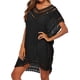 thumbnail image 1 of Vestido de playa con encaje, crochet hueco, cubierta para mujer, traje de baño, traje de baño, negro Advancent AP002503-01, 1 of 6