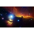 thumbnail image 2 of Alnitak region in Orion with Flame Nebula   and Horsehead Nebula Poster Print, 2 of 2